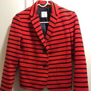 Gap Blue Red Stripe Academy Blazer Size 0
